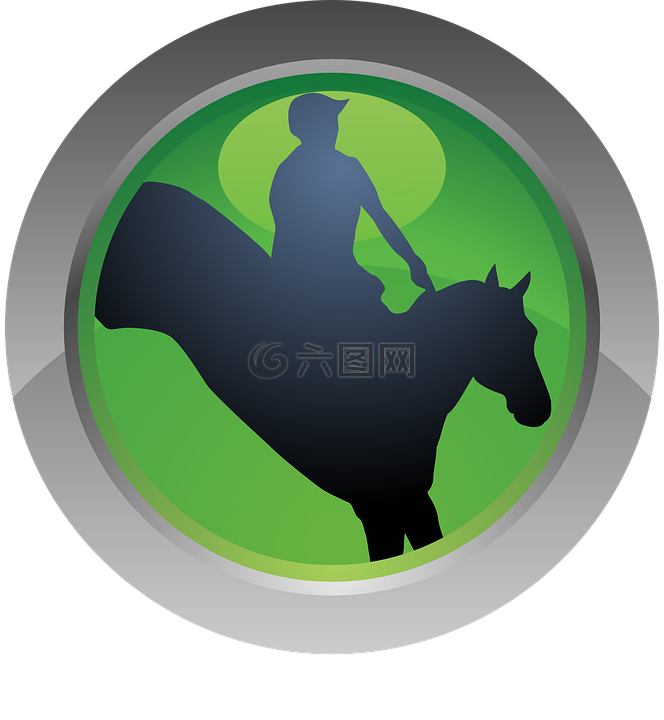 體育,圖標,馬