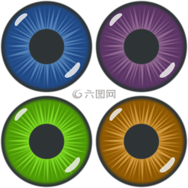 眼睛,鳶尾花,顏色