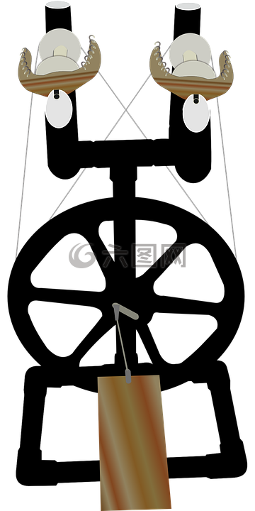 紡車,轉(zhuǎn),紗