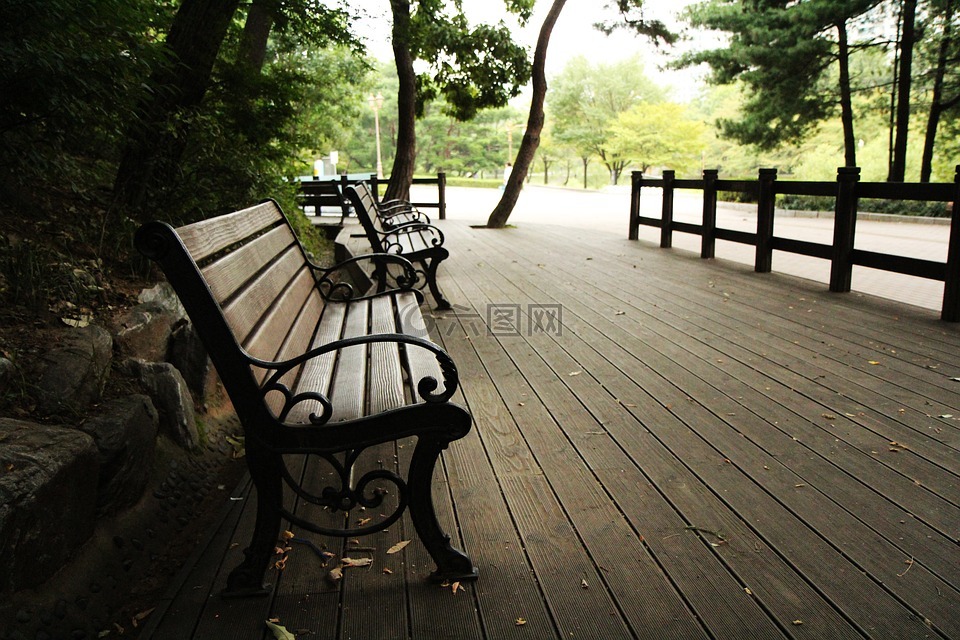 打破,公園,本聽