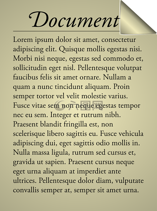 pergament,文檔,文件