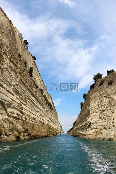 科林斯,通道,船舶
