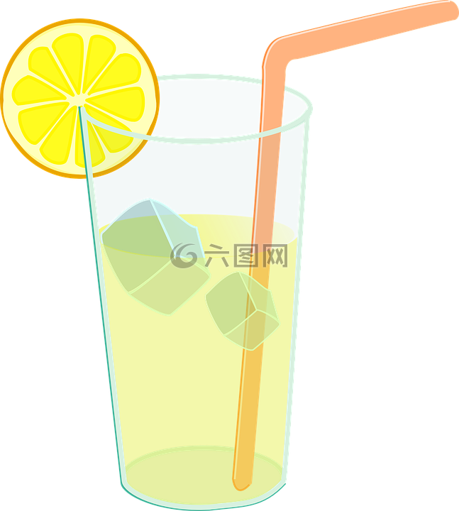 檸檬水,玻璃,玻璃