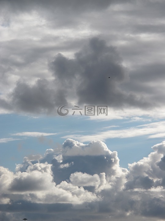 云,天空,藍(lán)色