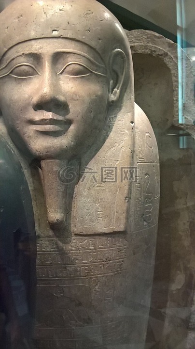埃及,雕像,亞洲