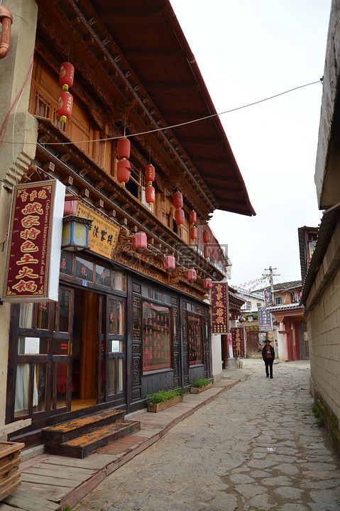 小鎮(zhèn),早晨,西藏