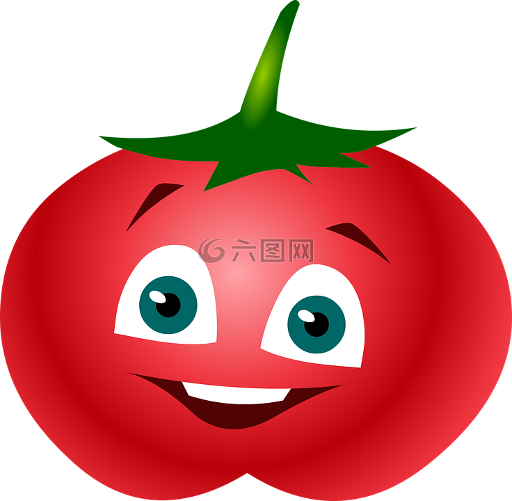 番茄,微笑,搞笑