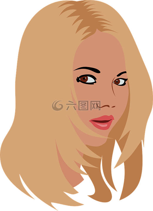 美,金發(fā)女郎,臉