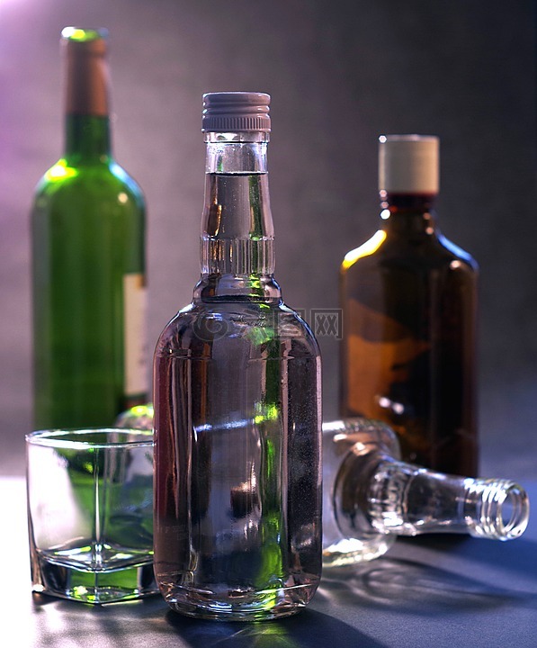 酒精,酗酒,伏特加酒