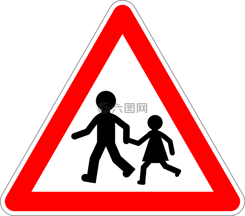 兒童,交通標(biāo)志,跡象