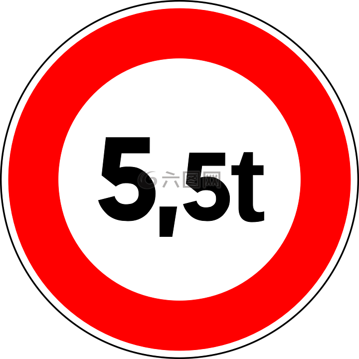 重量限制,跡象,道路標(biāo)志