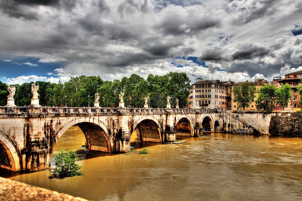 羅馬,tiber,橋