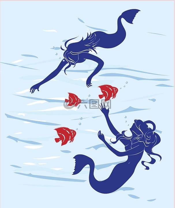 海妖,海,魚類