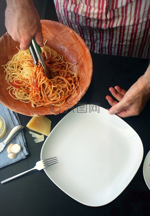 面食,意大利面條,食品