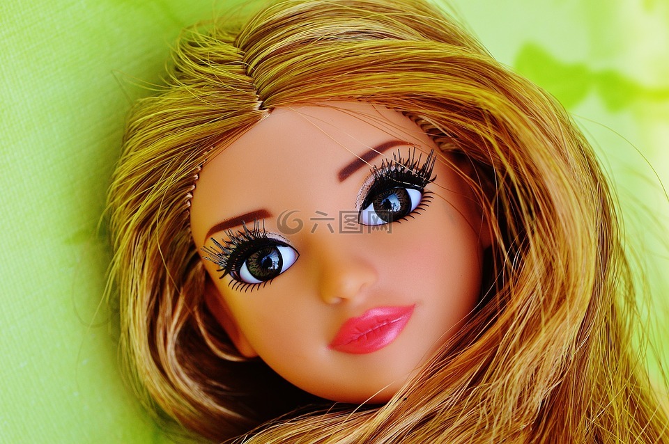 娃娃,漂亮,面對