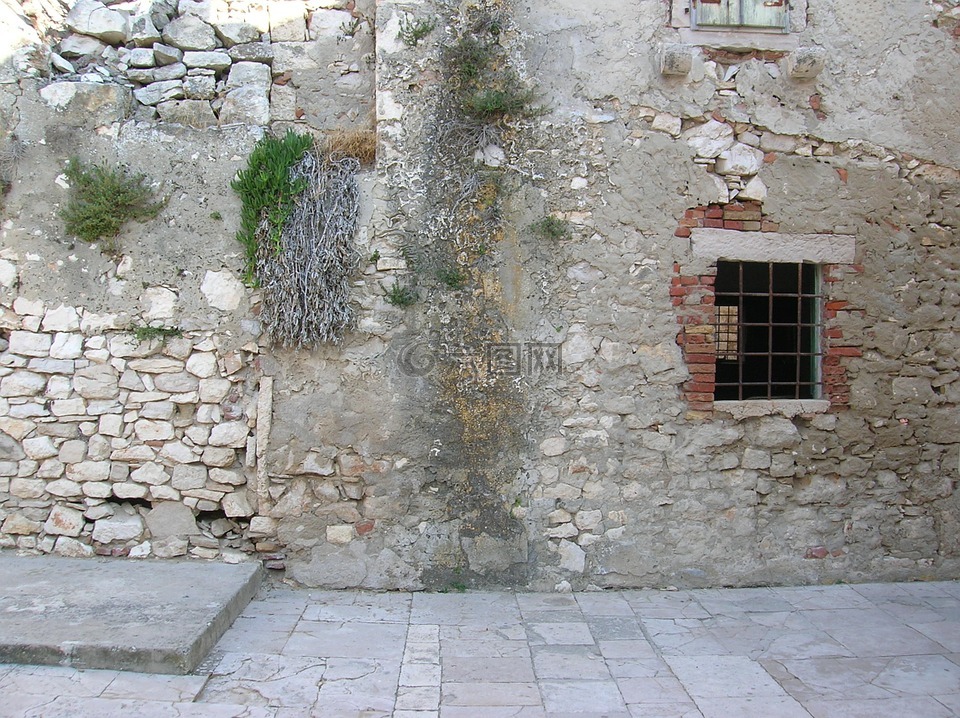 克羅地亞,susak 島,廢墟