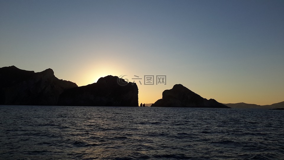 帕爾馬羅拉島,黎明,海