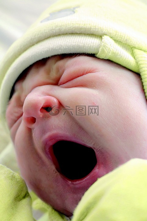嬰兒,打呵欠,臉