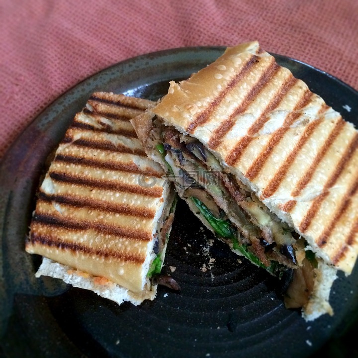 食品,三明治,板