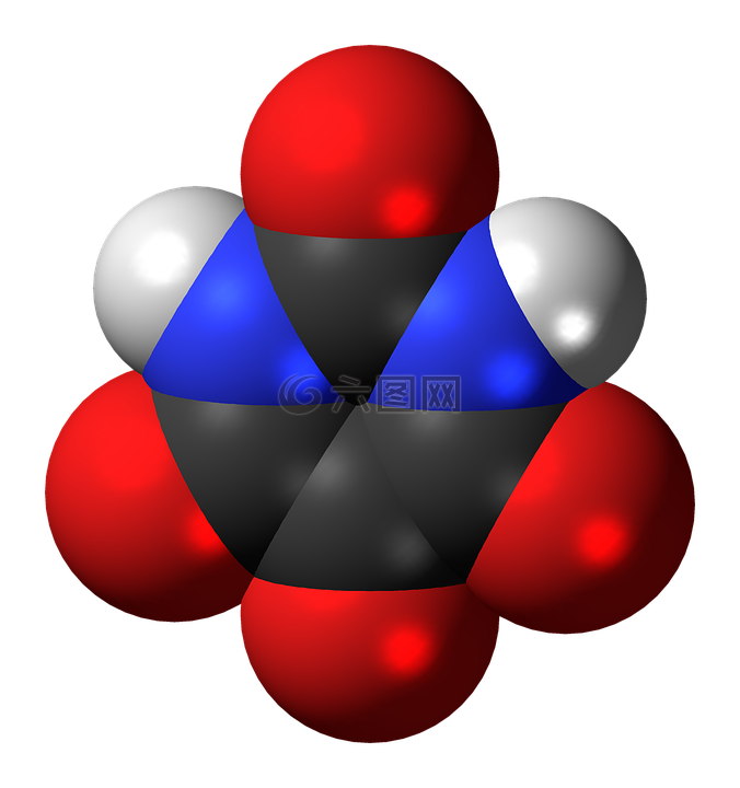 四氧嘧啶,分子,模型