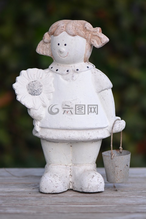 裝飾,女孩,公仔
