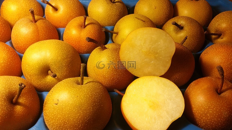 梨,新鲜,水果