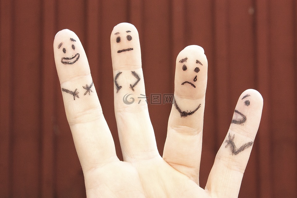 手指,情緒,個性