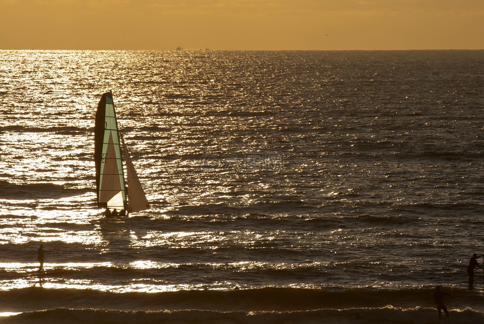 zandvoort,海灘,北海