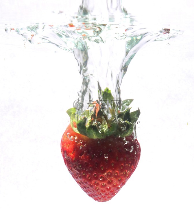 水,滴,食品