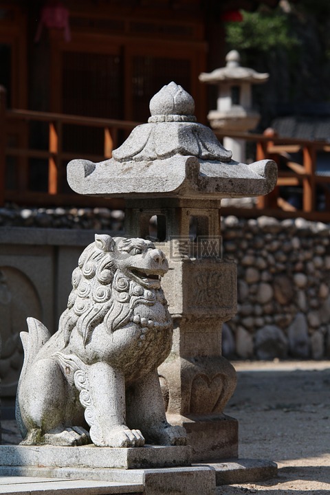 雕像,石頭,雕塑
