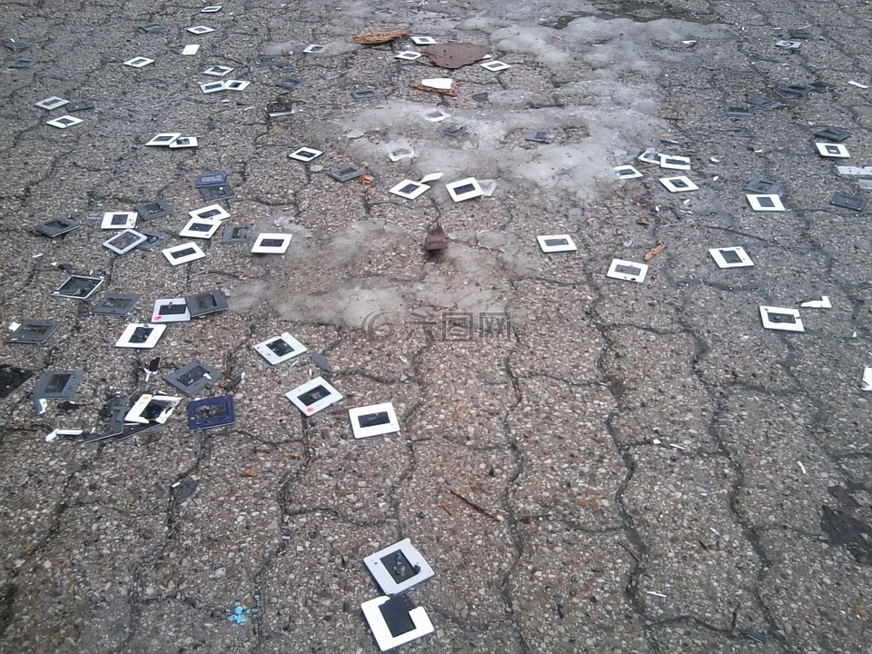 幻燈片,文物,失去了