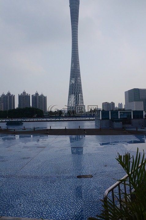 廣州,電視塔,建筑