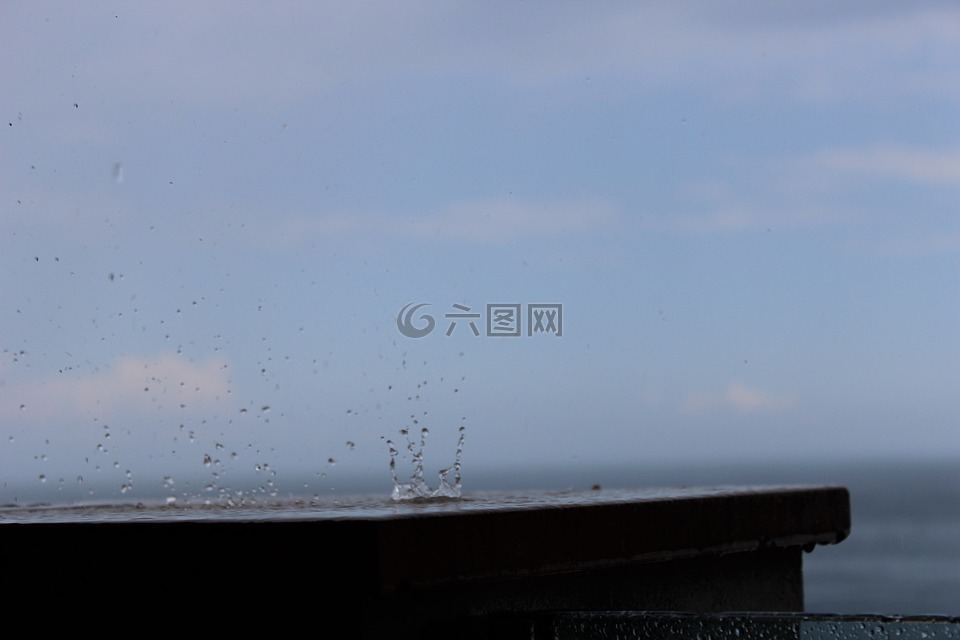 雨滴,雨,水