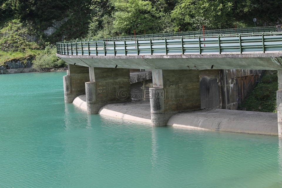 水庫,水,壩
