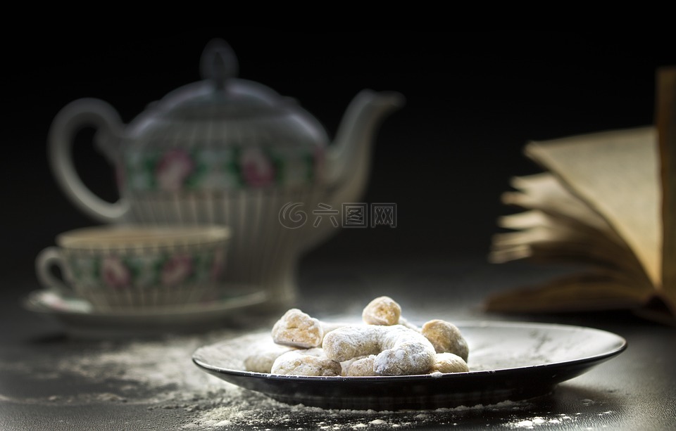 食品,茶,晚上