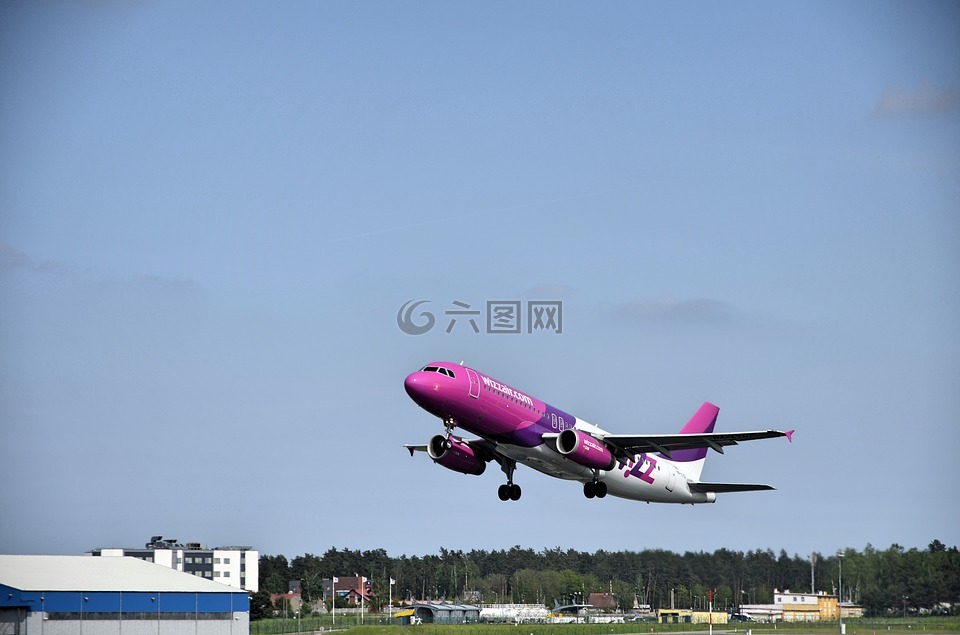飛機,機場,格但斯克