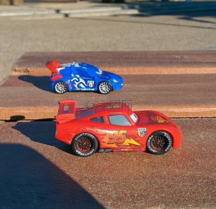 比賽,車,玩具