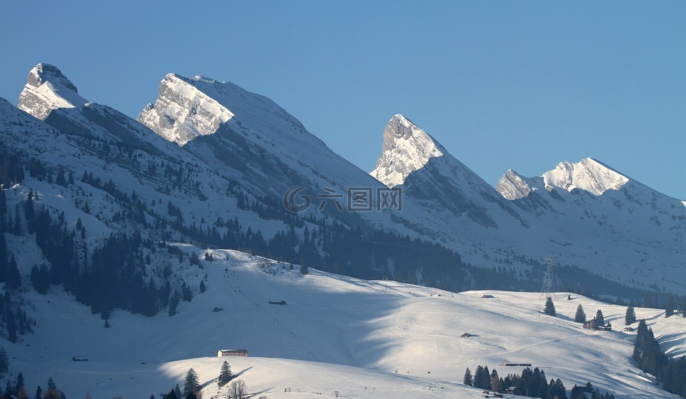 churfirsten,山,高山