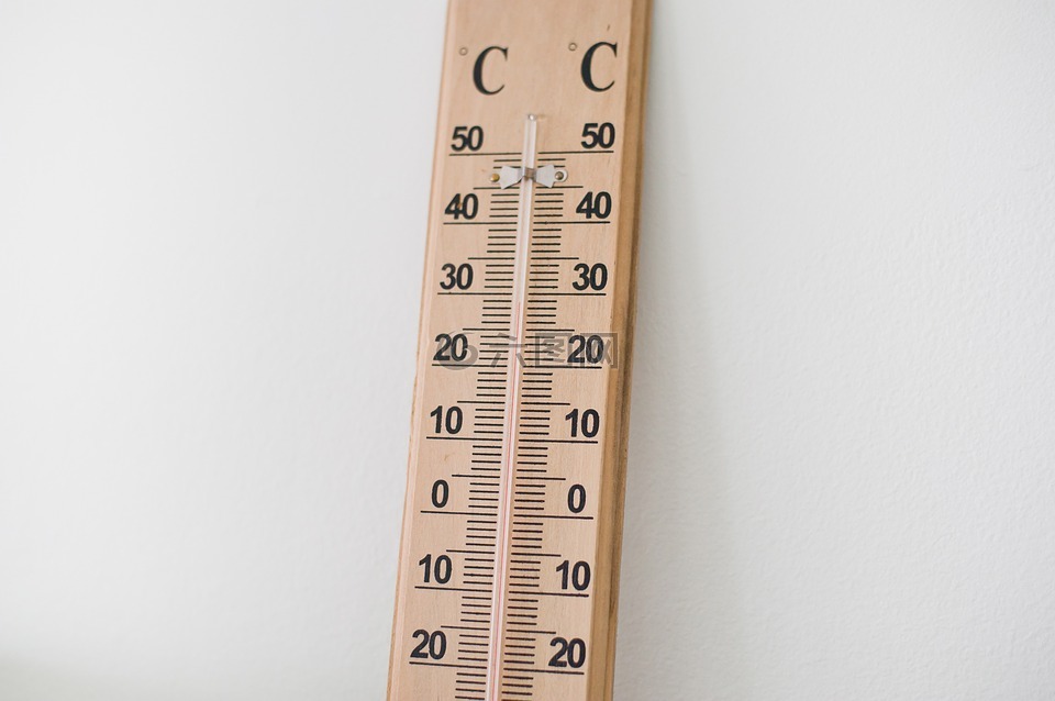 溫度計,木的溫度計,溫度
