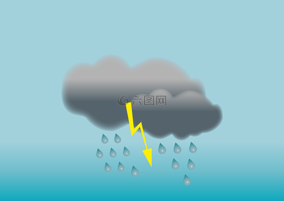 雷暴,天氣,云