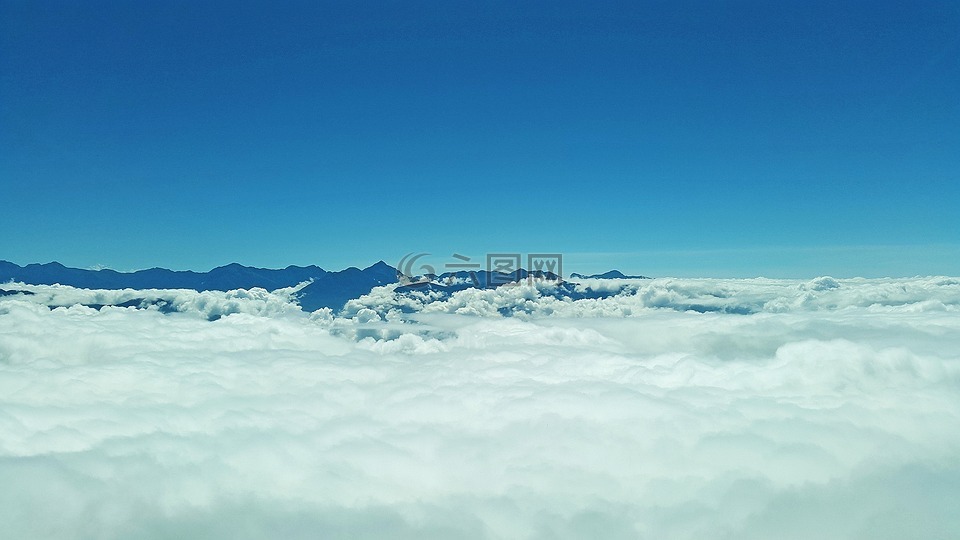 尼泊爾的景觀,尼泊爾,天空和云