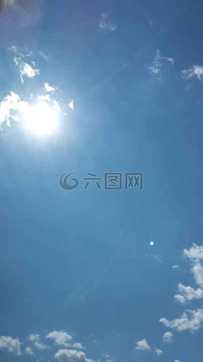 天空,太陽(yáng),藍(lán)色