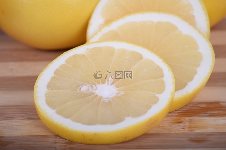 柚子,黃色的葡萄柚,柑橘