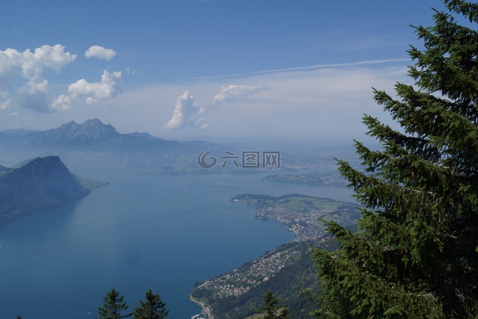 皮拉圖,湖盆,盧塞恩湖區(qū)域