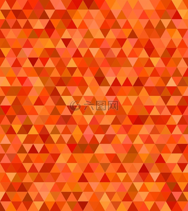 橙色三角形背景