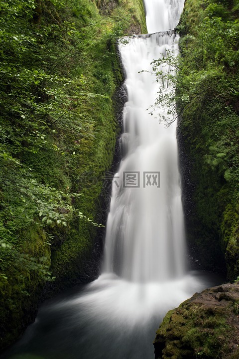 大瀑布,河,溪