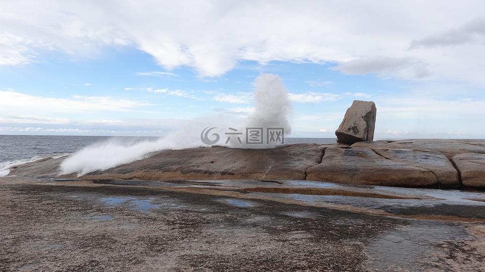 氣孔,海洋,海岸