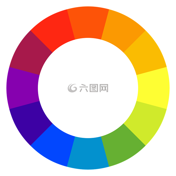 彩色光谱,圈子,彩虹的颜色调色板