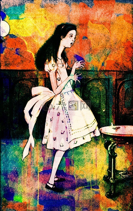 酿酒,书籍插图,爱丽丝梦游仙境
