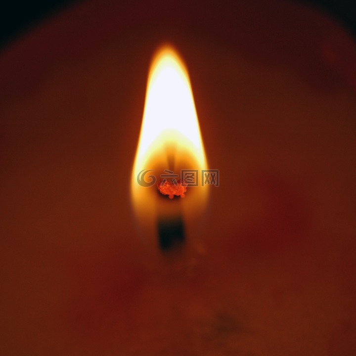 蜡烛,火焰,光
